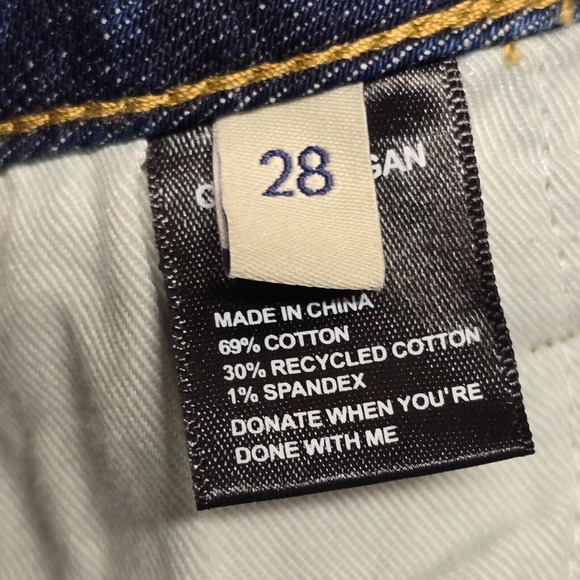 Oliver Logan Mulberry Jeans Womens 28 Blue Lace Up Straight Leg Medium Wash - Picture 8 of 14